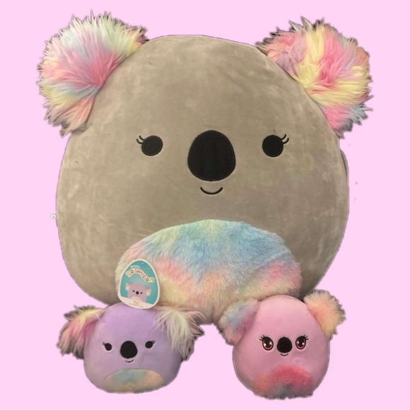 NWT Kellytoy Squishmallow Kelina Kya & Mystery Scented Koala 16in & 2 5in - Picture 1 of 4